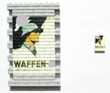 Lego UV print block WW2 German propaganda Poster battle scene moc Germany WWII