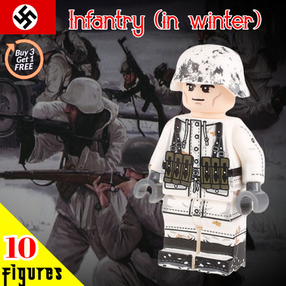 WW2 Nazi German - Soldier in Winter Uniform - [10] FIGURES