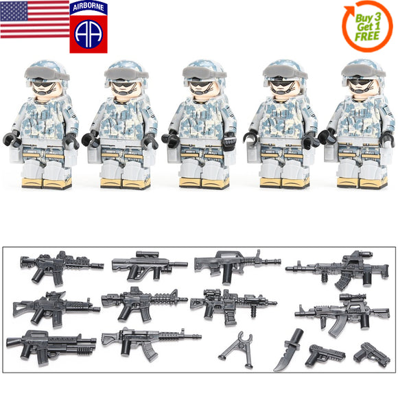 US ARMY - 82ND AIRBORNE DIVISION Soldier - [5] FIGURES