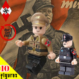 WW2 Nazi German Reichsjugendführer/National Youth Leader - Artur Axmann + 9 Hitler Youth / Hitlerjugend (HJ) Soldiers - [10] FIGURES