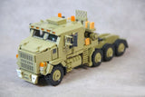 US M1070 HETS Heavy Equipment Transport Semi-Trailer + M1A1 Tank [MOC construction brick toy]