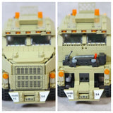 US M1070 HETS Heavy Equipment Transport Semi-Trailer + M1A1 Tank [MOC construction brick toy]