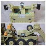 US M1070 HETS Heavy Equipment Transport Semi-Trailer + M1A1 Tank [MOC construction brick toy]