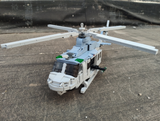 Bell UH-1Y Venom Medium Utility Helicopter - Blue [MOC construction brick toy]