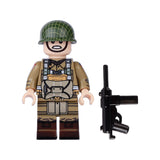 WW2 US Army - 82nd Airborne Division soldier - [10] figures w/ M3 SMG