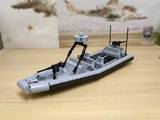 US Navy SEAL Special Ops 11M NSW RHIB Rigid Hull Inflatable Boat [MOC construction brick toy]