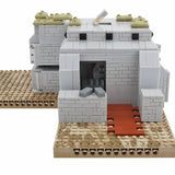 WW2 German Fighting Position Bunker battle scene [MOC construction brick toy]