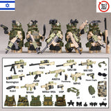 Israel Defense Forces (IDF) Special Force soldier - [5] FIGURES w/ weapons -