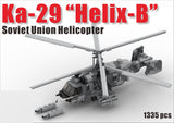 Russian Kamov Ka-29 Helix-B helicopter [MOC construction brick toy]