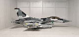 F-16 Fighting Falcon Fighter - Ukrainian Ghost of Kyiv w/ Stand + UV stickers [MOC construction brick toy]
