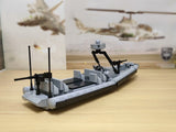 US Navy SEAL Special Ops 11M NSW RHIB Rigid Hull Inflatable Boat [MOC construction brick toy]