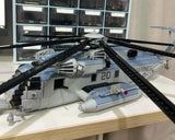 Sikorsky CH-53E Super Stallion US Marines Heavy Lift Helicopter - Blue [MOC construction brick toy]