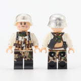 WW2 Nazi German - Soldier in Winter Uniform (camo pant & M40 helmet)  - [10] FIGURES