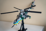 Mi-24V Hind E Ukrainian Helicopter Gunship [MOC construction brick toy]