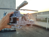 Bell UH-1Y Venom Medium Utility Helicopter - Blue [MOC construction brick toy]