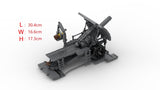 WW1 German Big Bertha Krupp M-Gerat L/12 Mortar siege gun [MOC construction brick toy]