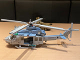 Bell UH-1Y Venom Medium Utility Helicopter - Blue [MOC construction brick toy]