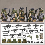 Israel Defense Forces (IDF) Special Force soldier - [5] FIGURES w/ weapons -