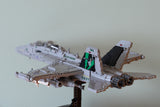 US EA-18G Growler electronic warfare aircraft VAQ-135 [MOC construction brick toy]