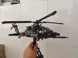 US Sikorsky MH-60L DAP Black Hawk Special Forces helicopter w/ UV stickers [MOC construction brick toy] (Copy)