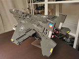 F-15E Strike Eagle fighter [MOC construction brick toy]