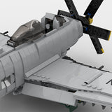 US Navy Douglas A2D Skyshark [MOC construction brick toy]
