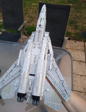 US Grumman F-14 Tomcat fighter - Large [MOC construction brick toy]