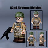 WW2 US Army - 82nd Airborne Division soldier - [10] figures w/ M3 SMG