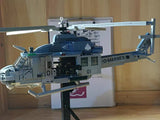 Bell UH-1Y Venom Medium Utility Helicopter - Blue [MOC construction brick toy]