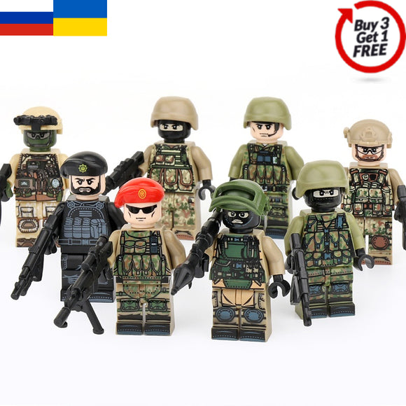 Russo-Ukrainian War - Russian / Ukrainian / Chechen Soldier - [8] FIGURES -