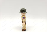 WW2 US 1st Special Operations Wing Submachine gunner soldier figures w/ Thompson -