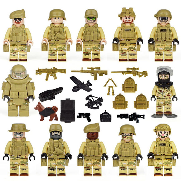 US Army - Bargin set - [12] figures  w/ weapons -