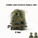 US Army - Ghillie Suit Sniper - [5] figures  w/ XM2010 sniper rifle -