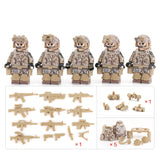 US Army - Navy Seal (Demon Hunter) Soldier [5] figures  w/ weapons -