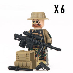 US Army - Sniper - [6] figures  w/ weapons -