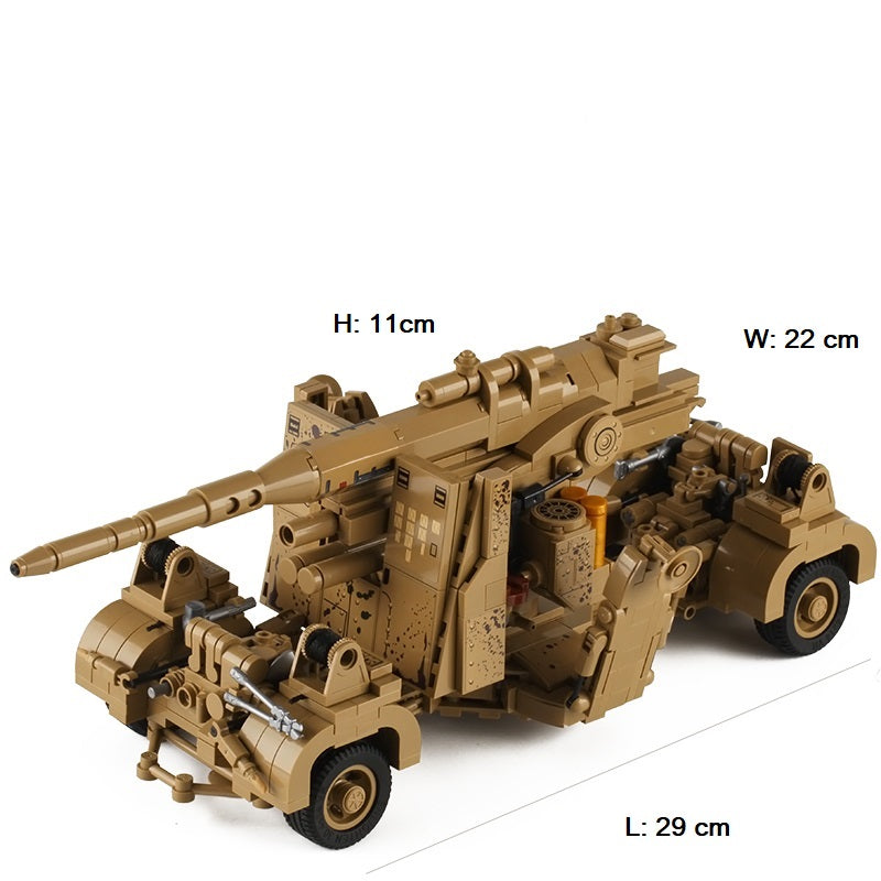 German 88mm flak 37 anti air gun – SdKfzbrick German 88mm flak 37 anti air gun – SdKfzbrick