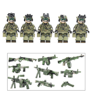 Russian Armed Force - Spetsnaz GRU Soldier [5] figures  w/ weapons -