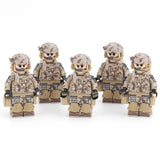 US Army - Navy Seal (Demon Hunter) Soldier [5] figures  w/ weapons -