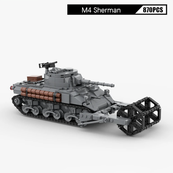 US Medium Tank M4 Sherman Minesweeper