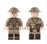 WW2 British Soldier - [10] figures w/ Bren Gun (B) -