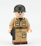 WW2 US Army Tank Crew soldier figures  w/ M1911 & M1 Garand -